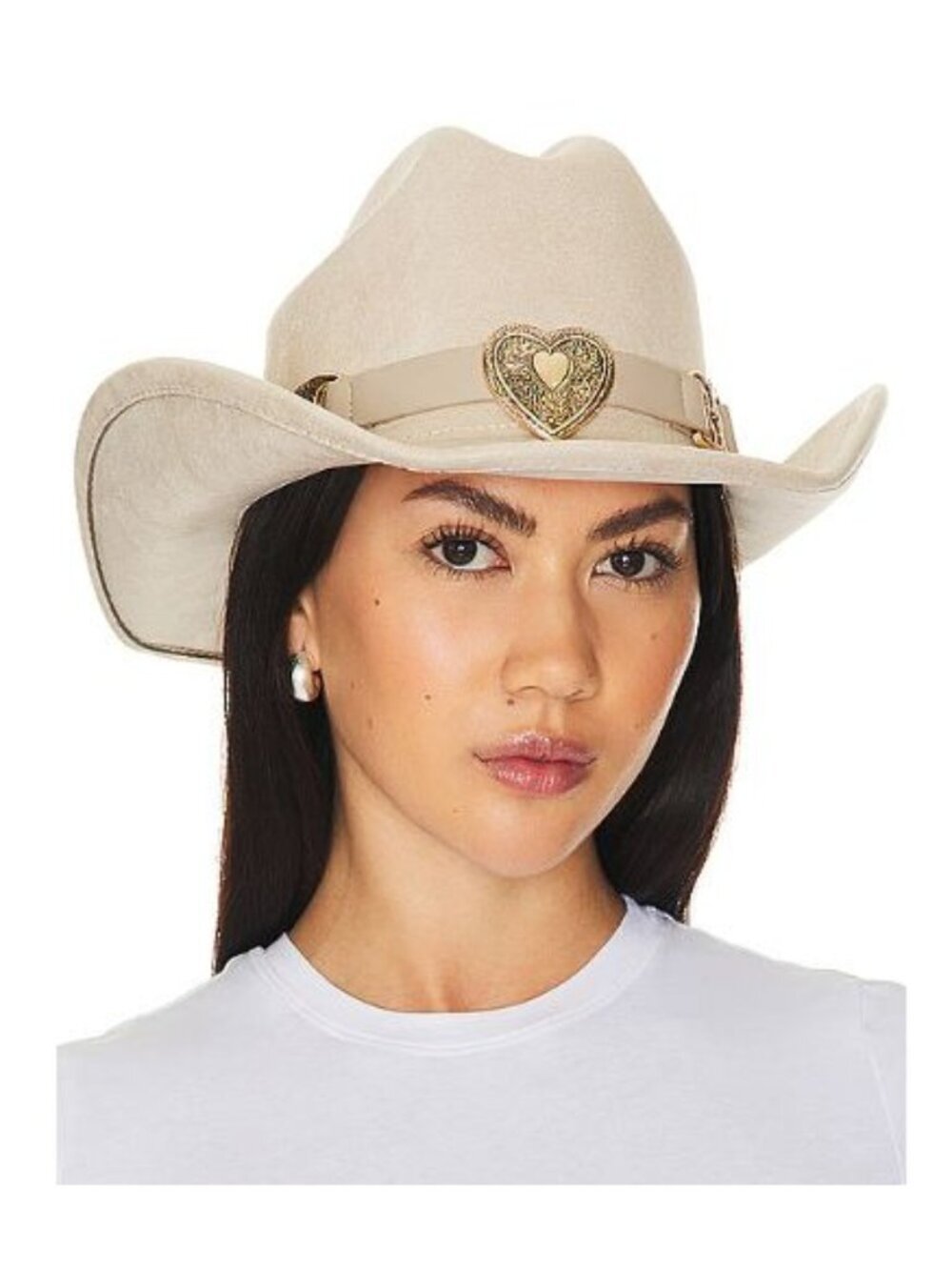 8 Other Reasons Revolve Cowboy Hat Heart Khaki New